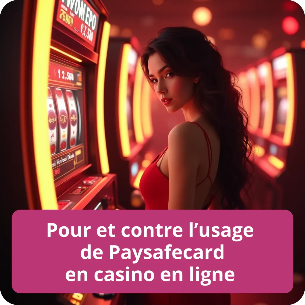 Pour et contre l'usage de Paysafecard en casino en ligne